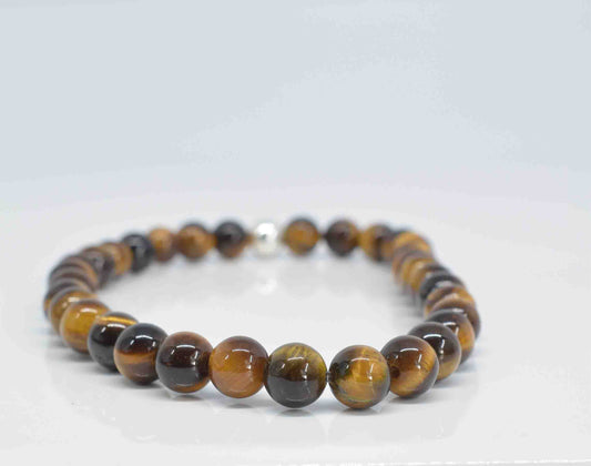 Men's Tiger Eye Bracelet - Pixi Daisy