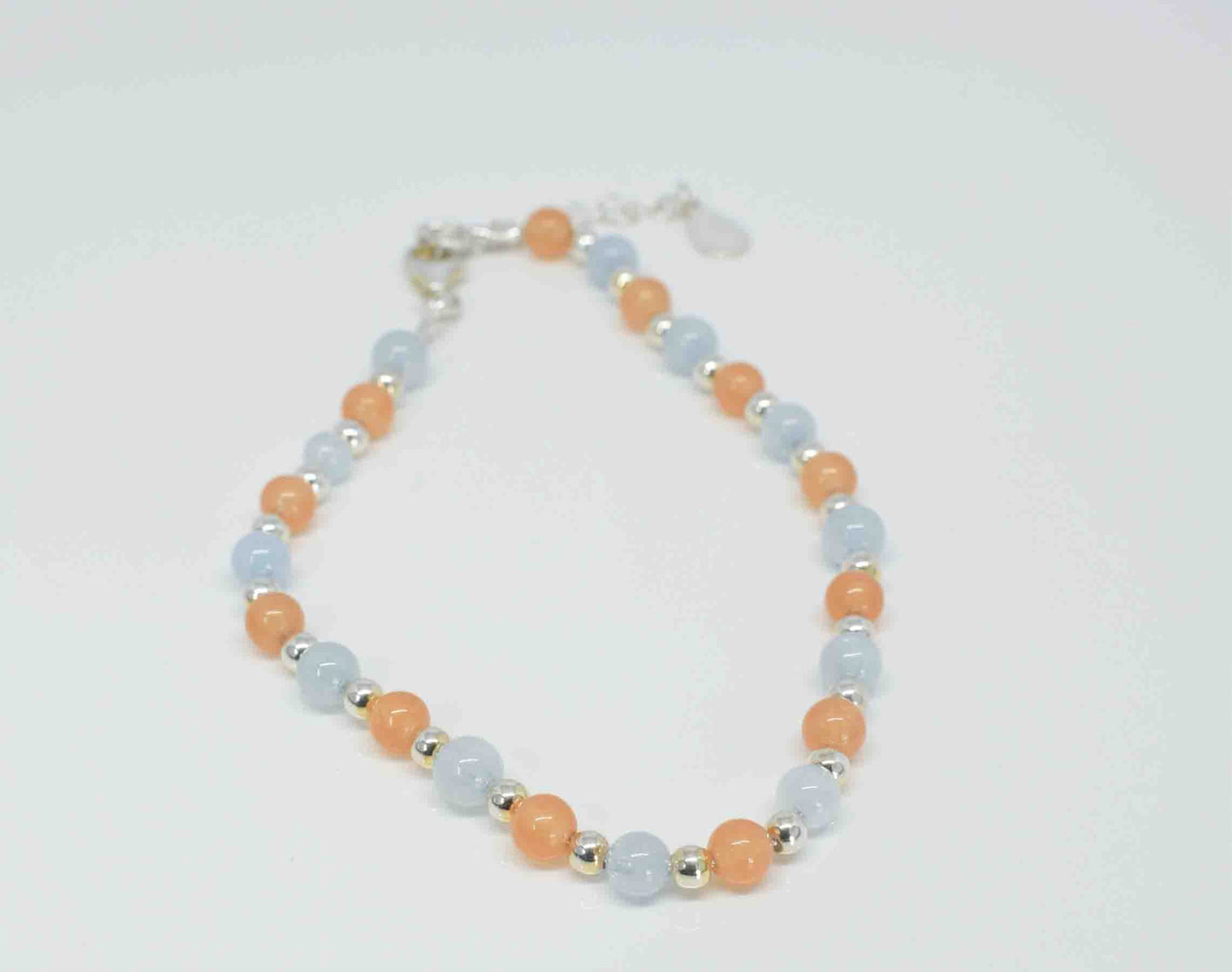 Handmade Aquamarine & Jade Bracelet _ Pixi Daisy