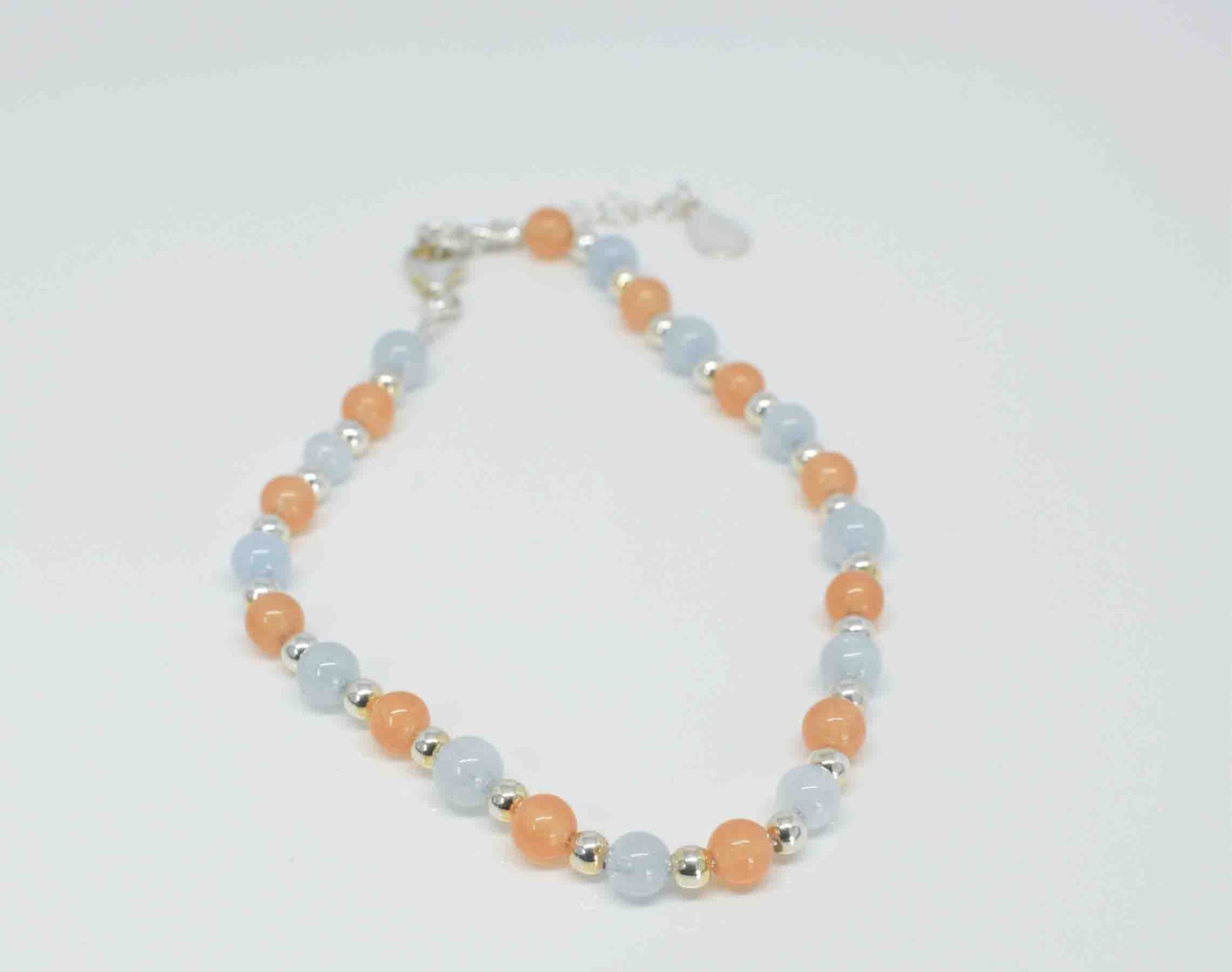 Handmade Aquamarine & Jade Bracelet _ Pixi Daisy