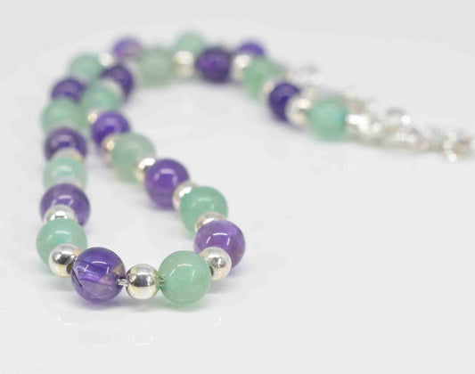 Amethyst & Aventurine Bracelet - Pixi Daisy