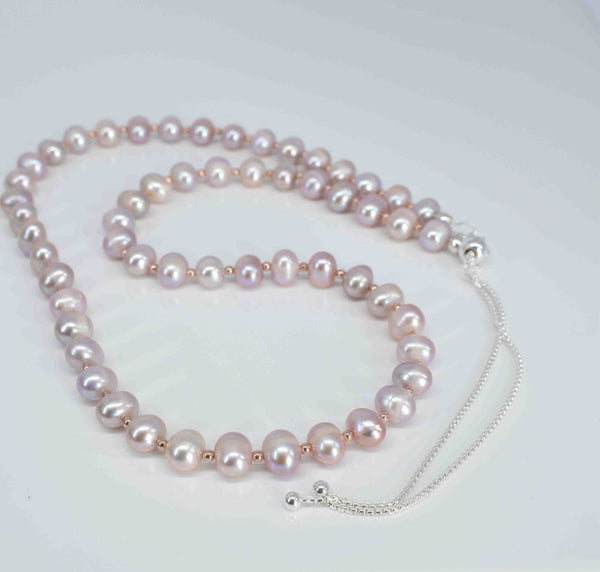 Handmade Pink Freshwater Pearl Necklace