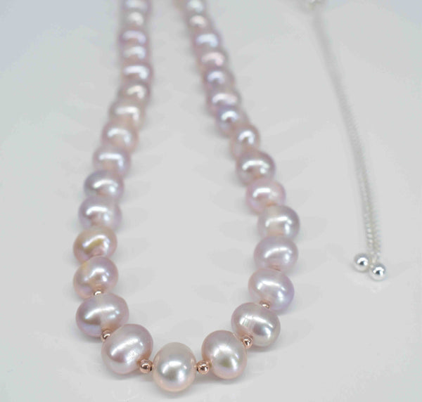 Handmade Pink Freshwater Pearl Necklace