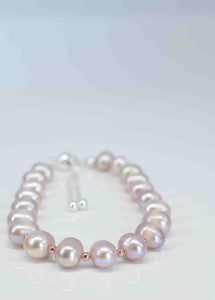 Handmade Pink Freshwater Pearl Semi Precious Bracelet