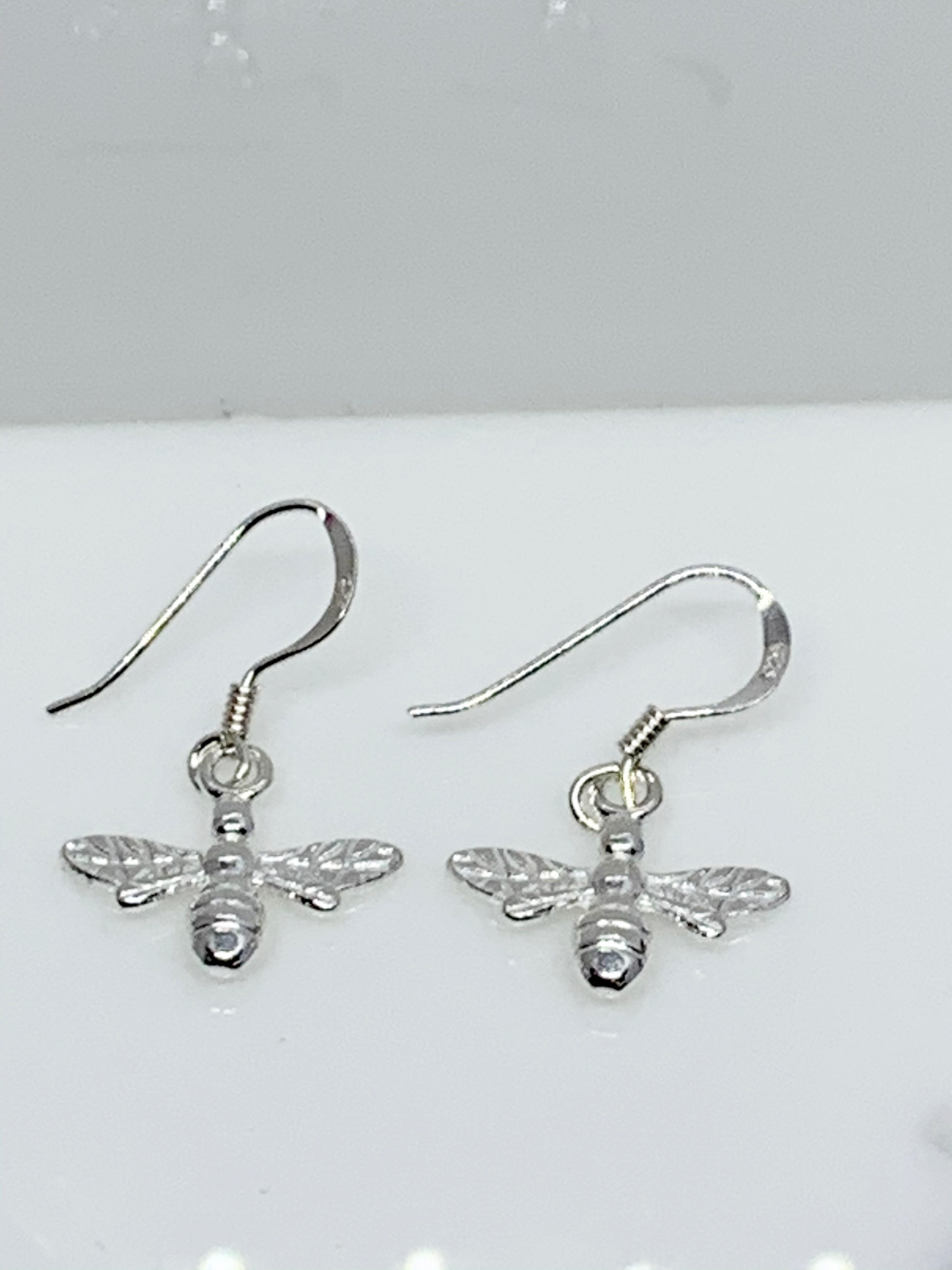 Dangly Silver Bee Earrings from Pixi Daisy