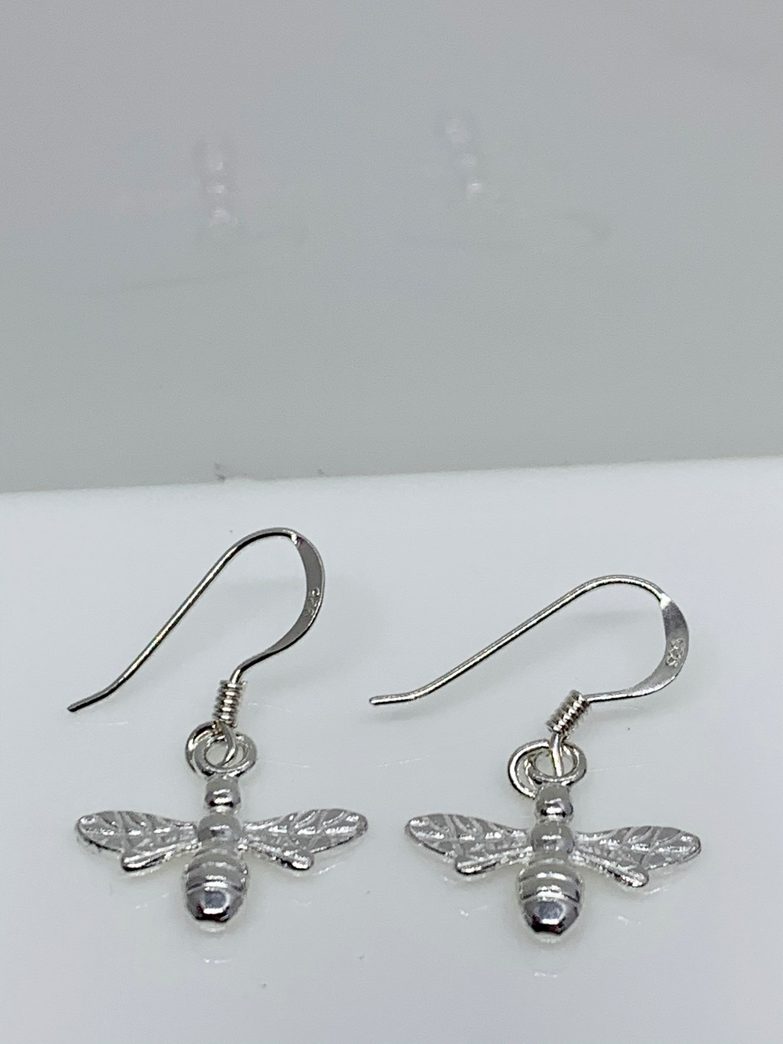 Dangly Silver Bee Earrings from Pixi Daisy