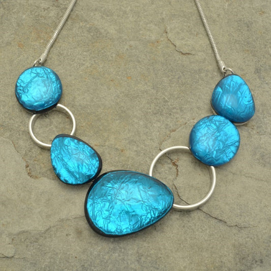 Miss Milly Turquoise Pebble Necklace from Pixi Daisy
