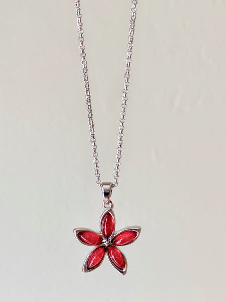 Miss Milly Pink Flower Pendant - pixi-daisy