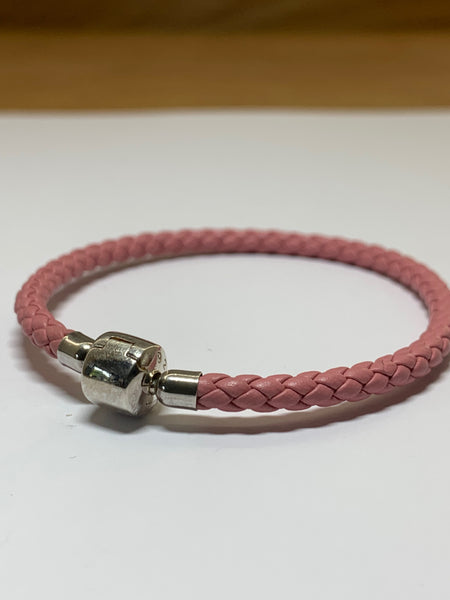 Pink Leather Cord Bracelet - pixi-daisy