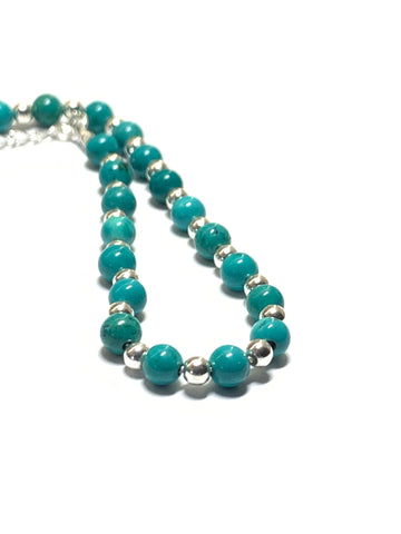 Handmade Turquoise Semi Precious Bracelet - pixi-daisy