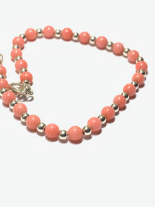 Handmade Coral Semi Precious Bracelet - pixi-daisy