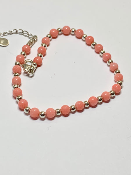 Handmade Coral Semi Precious Bracelet - pixi-daisy