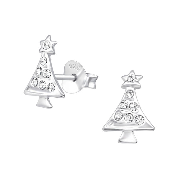 Sparkly Christmas Tree Ear Studs - Pixi Daisy