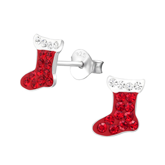 Christmas Boot Ear Studs - Pixi Daisy