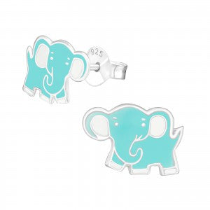 Elephant Sterling Silver Ear Studs - pixi-daisy