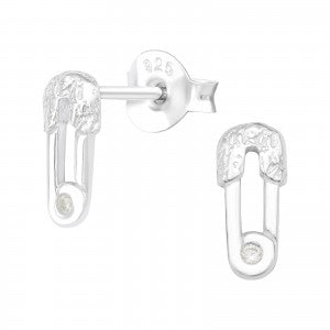 Safety Pin Ear Studs from Pixi Daisy