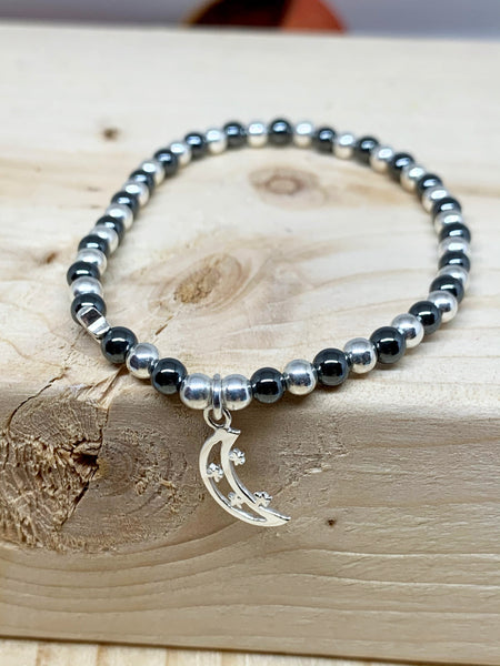 Love You to the Moon & Back Sentiment Bracelet