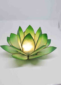 Turquoise Lotus Flower Tea Light Holder - Pixi Daisy