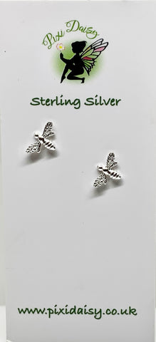 Silver Bee Studs from Pixi Daisy