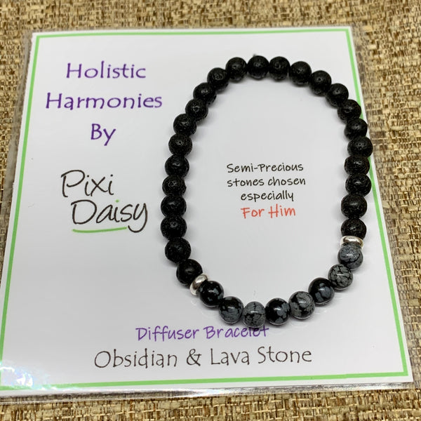 Obsidian Diffuser Bracelet from Pixi Daisy