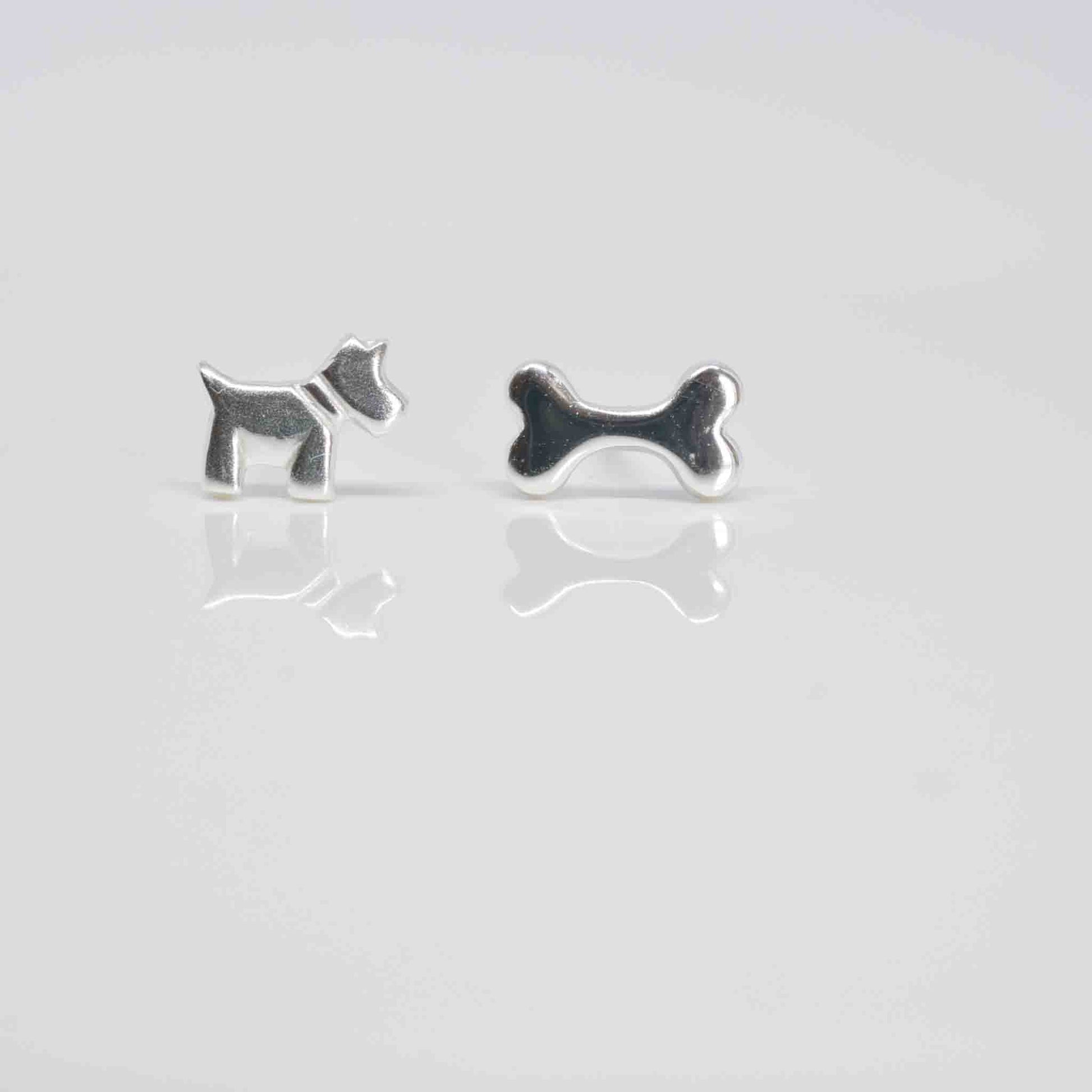 Dog & Bone Ear Studs - Pixi Daisy