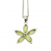 Miss Milly Lime Green Flower Necklace - pixi-daisy