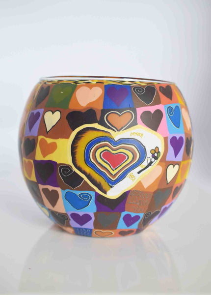 Heart - Globe Tea Light Candle Holder - Pixi Daisy