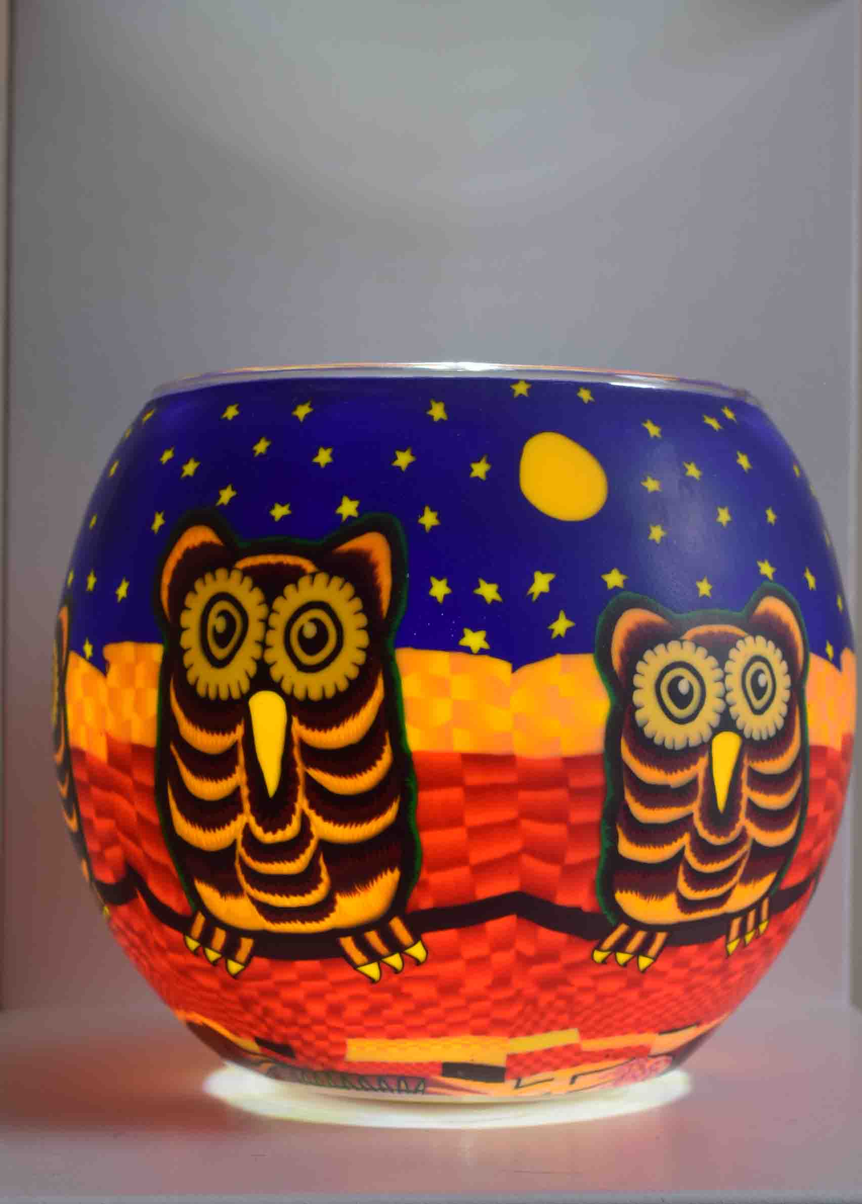 Owls Globe Tea Light Candle Holder -Pixi Daisy