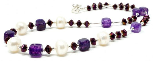 Ronin Jewellery Isabel Purple Necklace - pixi daisy