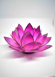 Lilac Lotus Flower Candle Holder - Pixi Daisy
