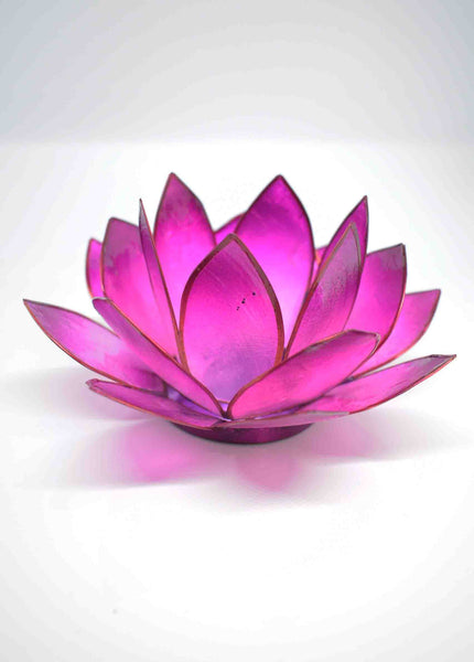 Lilac Lotus Flower Candle Holder - Pixi Daisy