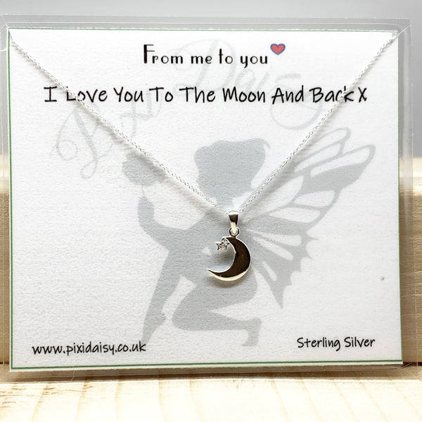 I Love You to the Moon & Back Sentiment from Pixi Daisy