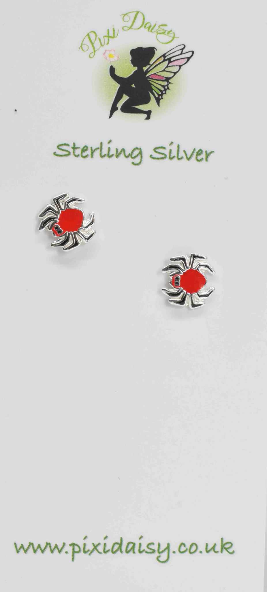 Red Spider Ear Studs - Pixi Daisy