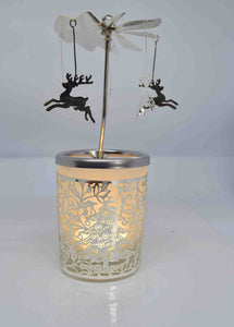 Reindeer Carousel Tea Light Holder - Pixi Daisy
