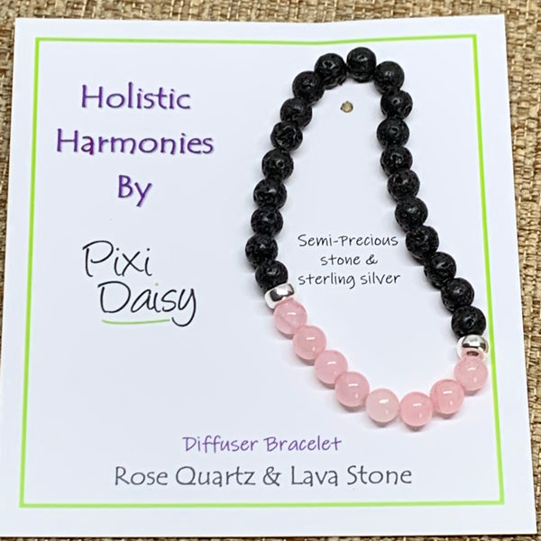 Rose Quartz Diffuser bracelet from Pixi Daisy