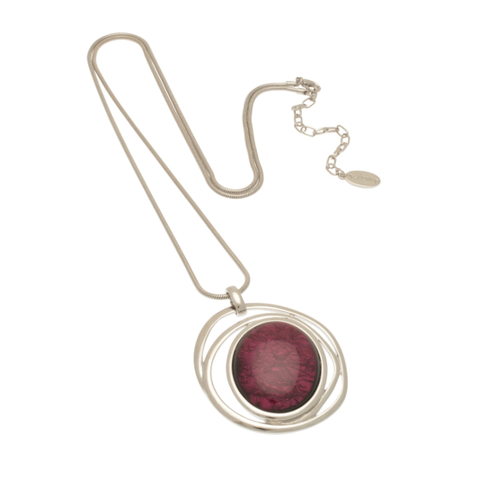 Miss Milly Long Purple Swirl Necklace from Pixi Daisy
