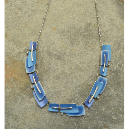 Miss Milly Blue Overlap Necklace from Pixi Daisy