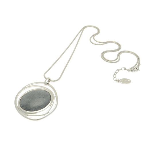 Miss Milly Long Grey Swirl Necklace from Pixi  Daisy